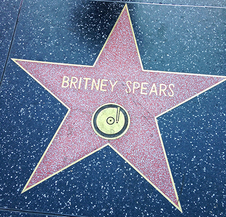 Hollywood sidewalk star for Britney Spears