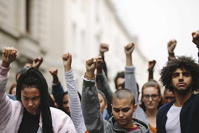 image of group protesting